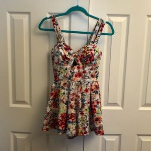 Floral Romper with Pockets